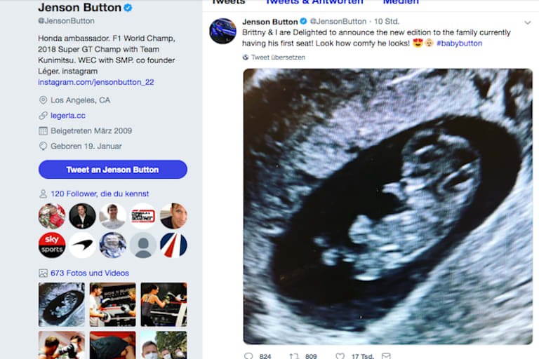 So hat sich Jenson Button an seine Fans gewandt