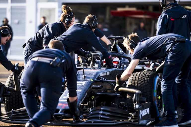 Das Roll-out fand auf der Ferrari-Hausstrecke in Fiorano statt