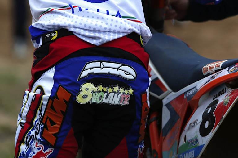 Der achtfache Weltmeister ging in Kegums mit der Startnummer 8 ins Rennen, Volante, «Überflieger»