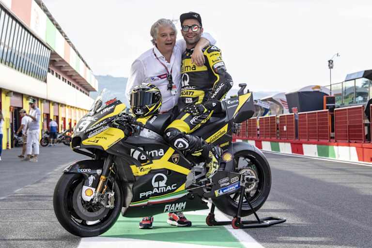 Paolo Campinoti mit Danilo Petrucci