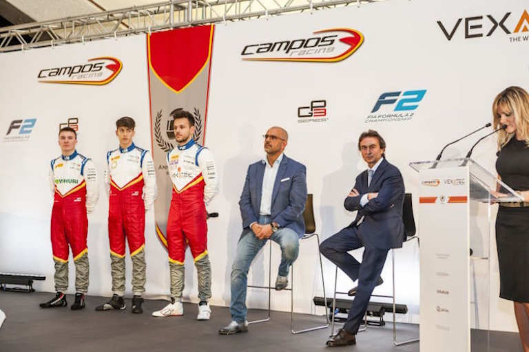 Salvatore Gandolfo und Adrián Campos (Mitte)