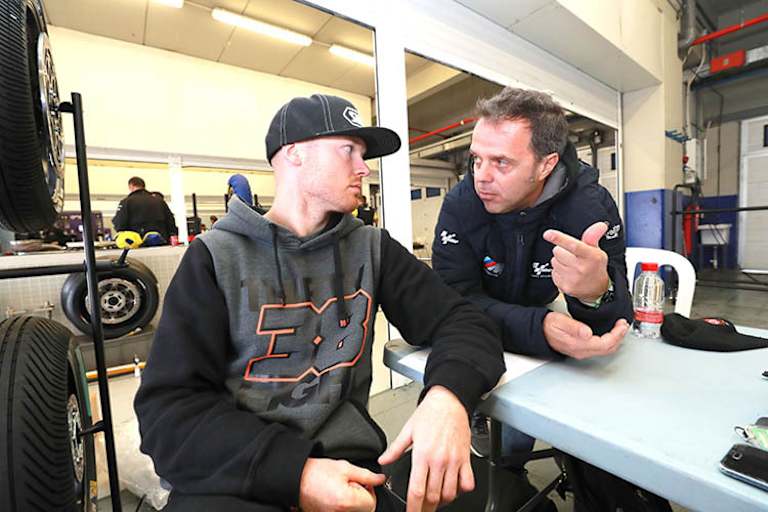 MotoE-Neuling Bradley Smith mit Loris Capirossi