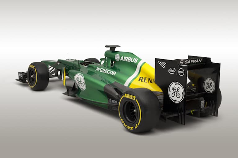 Dell auf dem Caterham von 2013