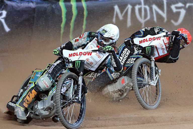 Für den Grand Prix 2014 erhielt Chris Holder (vorne) eine Wildcard