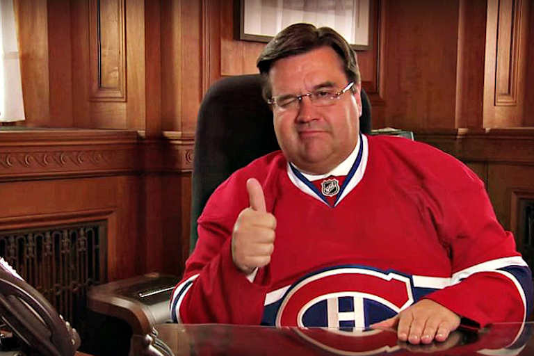 Sportfan Denis Coderre