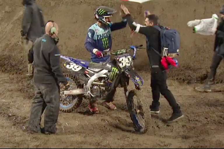 Colt Nichols nach seinem ersten Supercross-Sieg in Anaheim