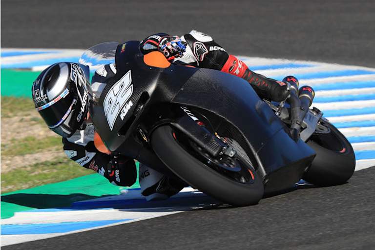 Sam Lowes beim ersten KTM-Test in Jerez