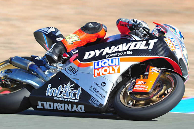 Test in Almeria im November: Sandro Cortese auf der 2014-Kalex