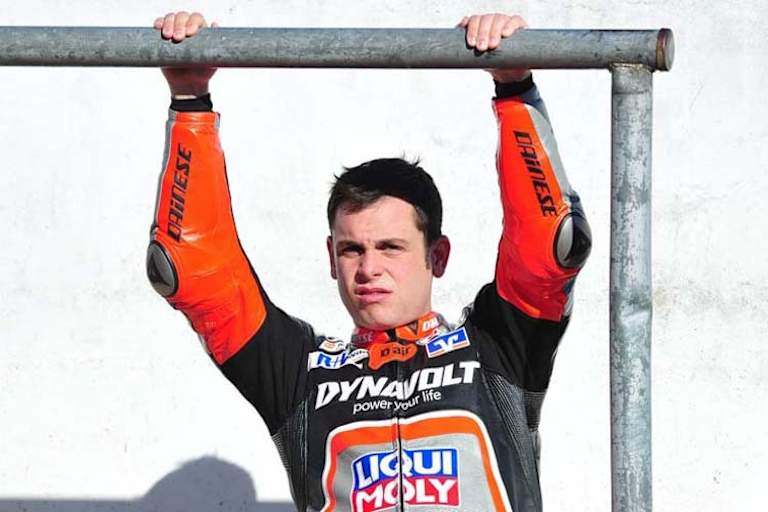 Sandro Cortese musste 2013 als Moto2-Rookie etliche Klimmzüge machen