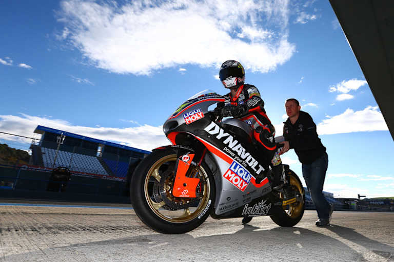 Sandro Cortese Ende Februar beim Jerez-Test