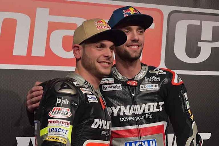 Sandro Cortese und Jonas Folger als Intact-Teamkollegen 2016