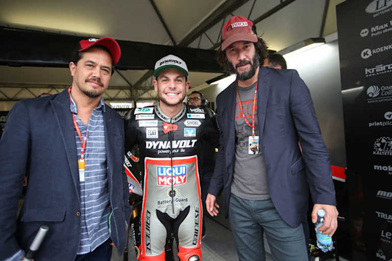 Misano 2017: Gard Hollinger, Sandro Cortese und Keanu Reeves