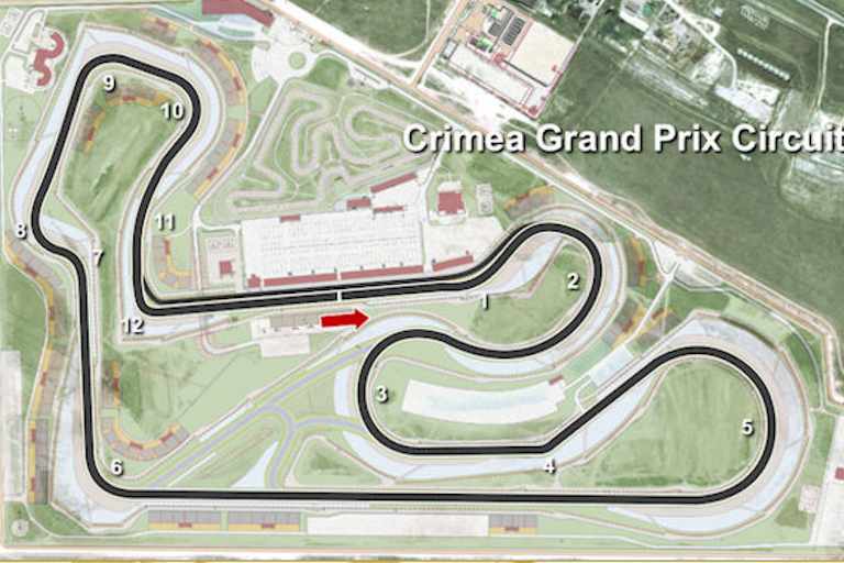 So sieht die Piste mit den 15 Kurven aus