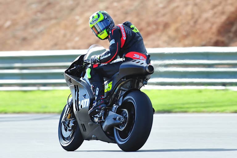 Cal Crutchlow beim November-Test auf der Ducati in Valencia