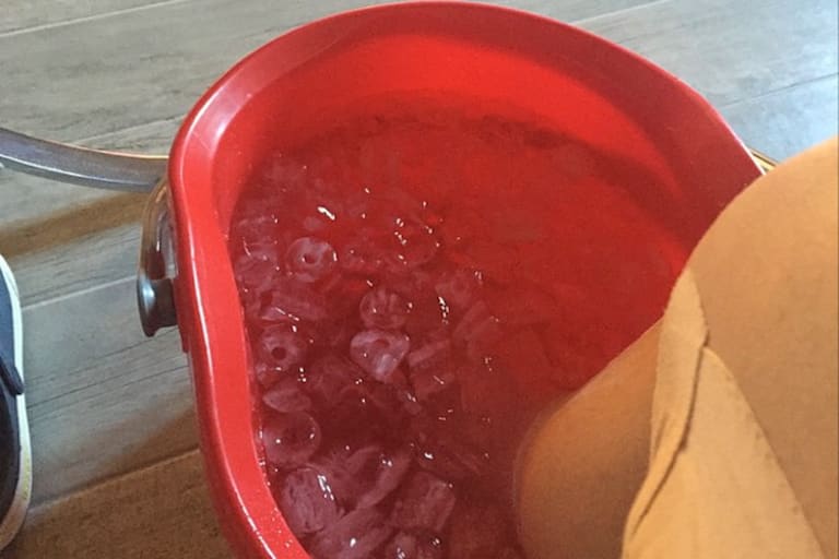 «Irgendwie liebe ich den Schmerz durch diesen Eimer voll Eis sogar», erklärte Crutchlow