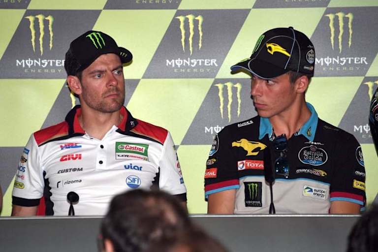 Cal Crutchlow und Joan Mir stellten sich in der Barcelona-Pressekonferenz den Fragen der Journalisten