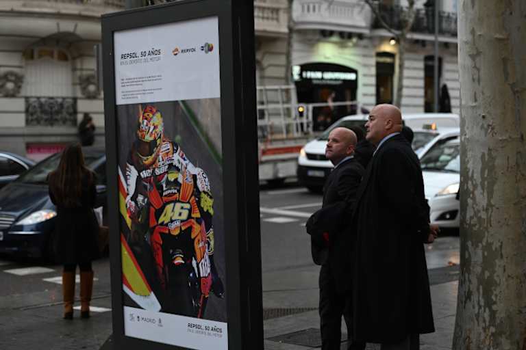 Auch der ehemalige Honda-Star Valentino Rossi fand seinen Platz