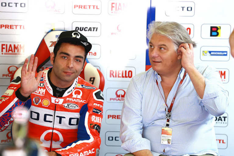 Paolo Campinoti mit seinem Schützling Danilo Petrucci 