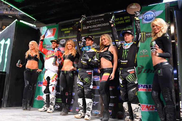 Podium in St. Louis: Justin Bogle, Martin Davalos, Blake Baggett