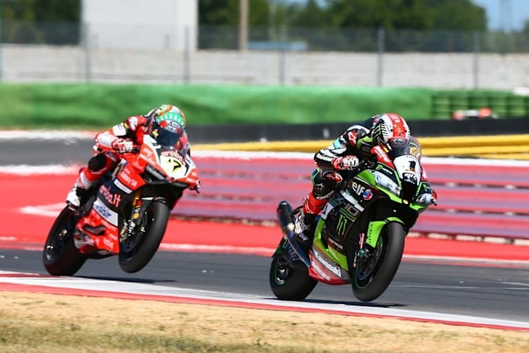 Chaz Davies hinter Jonathan Rea - so stand es auch am Ende der Saison
