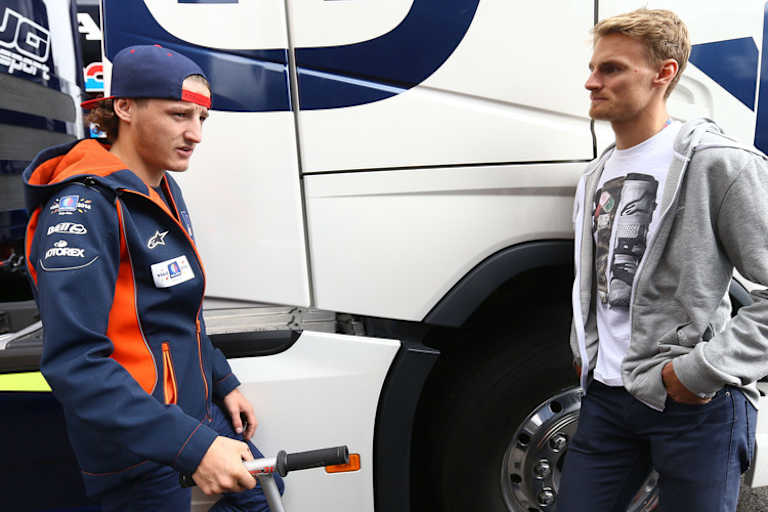 Silverstone-GP: Jack Miller mit Chaz Davies