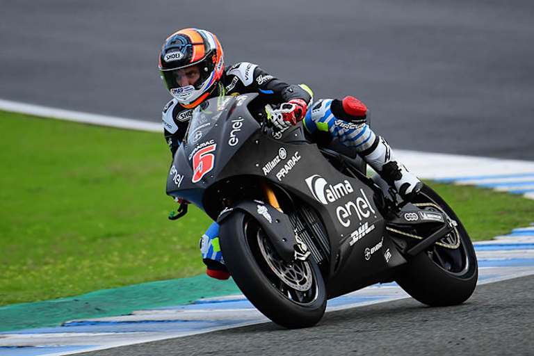 Alex De Angelis mit der Nr. 5 in Jerez