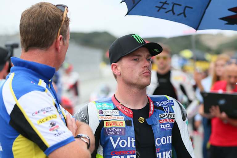 Teamchef Paul Denning (li.) mit Alex Lowes