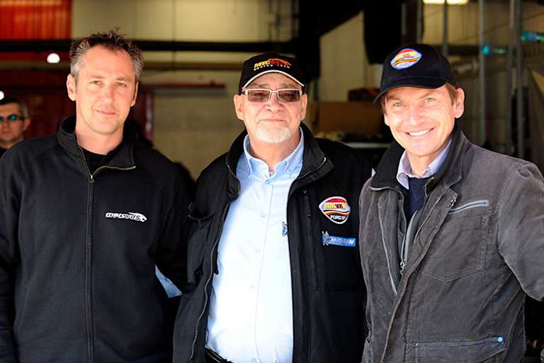 Vor der Saison 2010: VDS-Teamchef Bartholemy, Sponsor van der Straten und de Radigues 