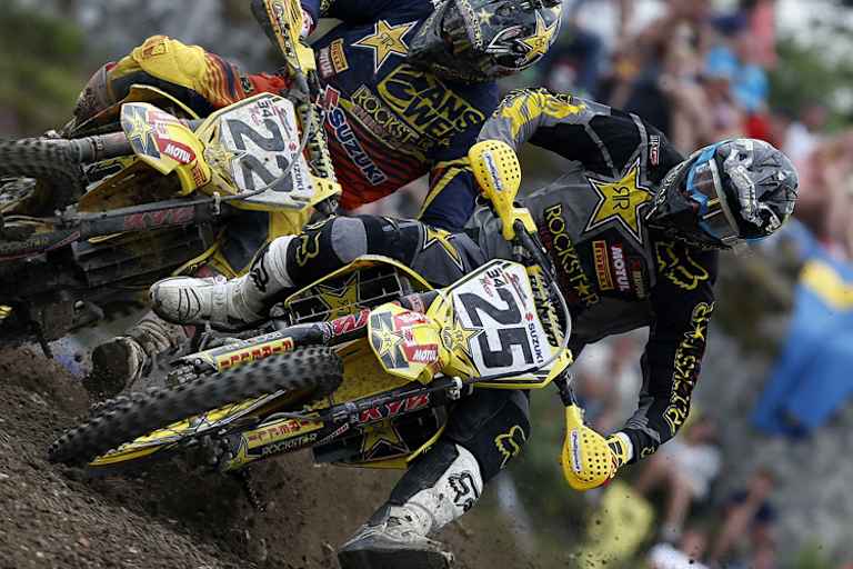 Belgisches Suzuki-Team: Clement Desalle (25) und Kevin Strijbos (22)