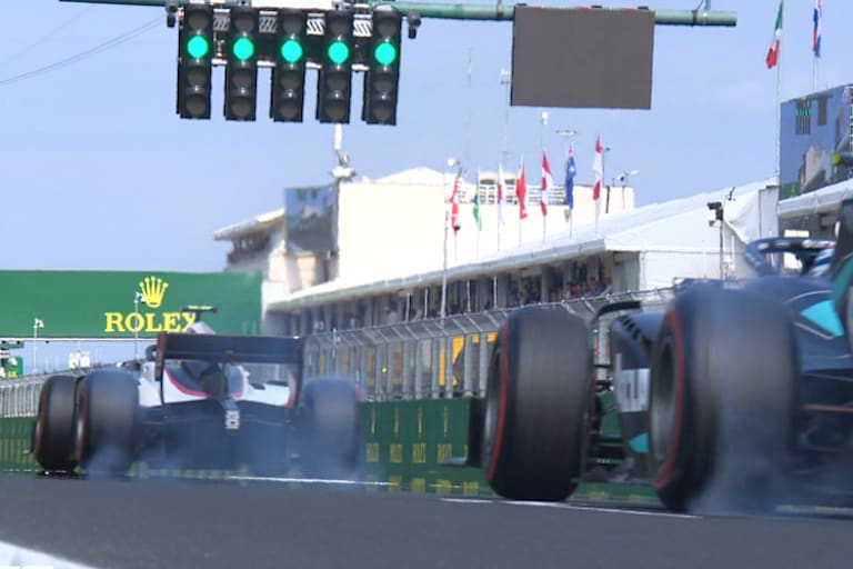 Nicky de Vries vor Nicholas Latifi