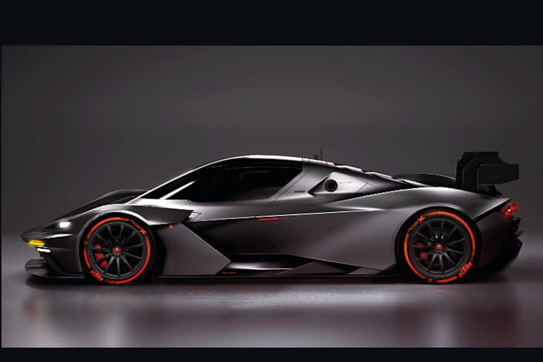 Der KTM X-BOW GTX für die GT2-Klasse von der Seite