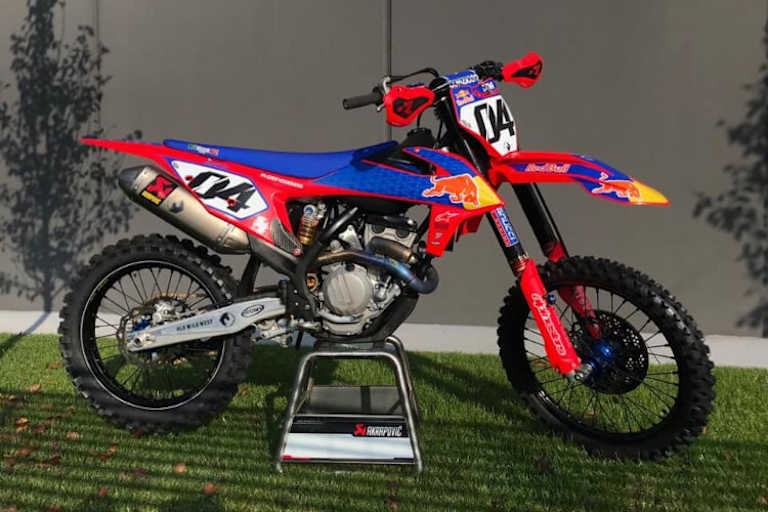 Ein Blick auf die KTM im Dovi-Design