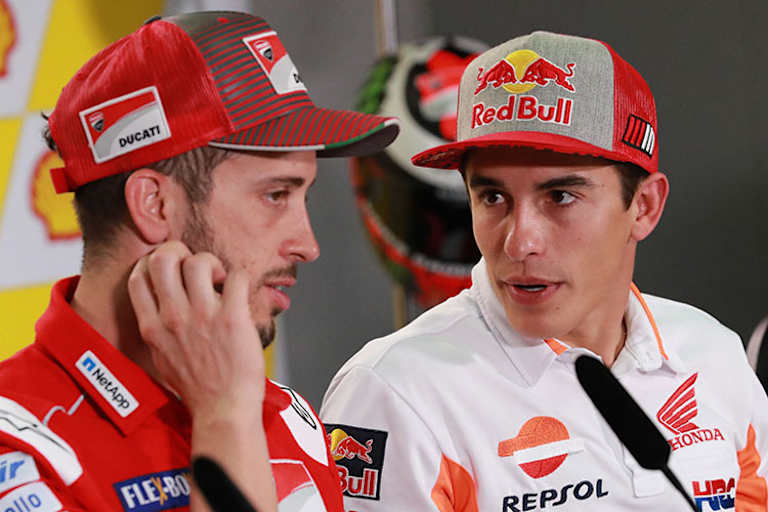 Andrea Dovizioso und Marc Márquez