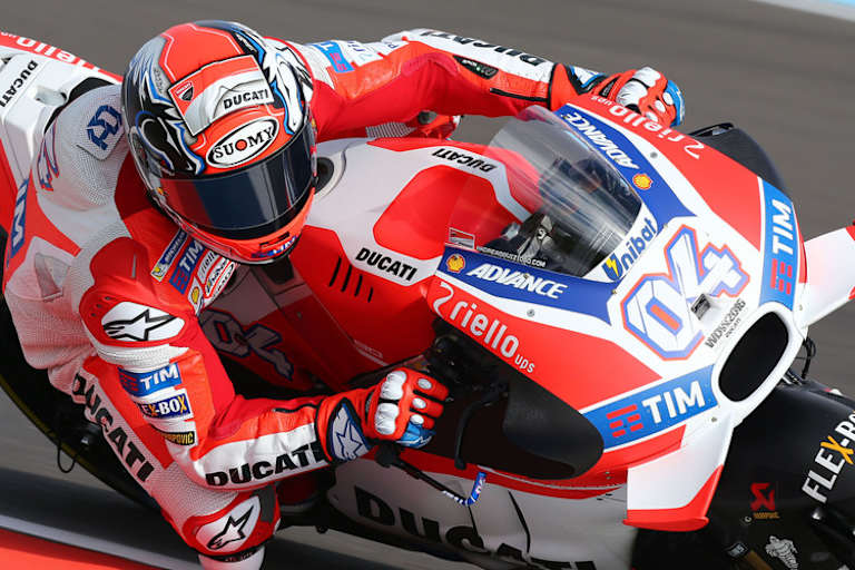 Andrea Dovizioso: Bestzeit im FP1 auf der Ducati