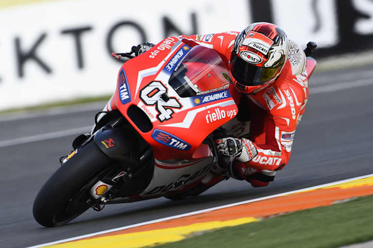 Andrea Dovizioso auf Ducati: zwei Podestplätze, eine Pole-Position