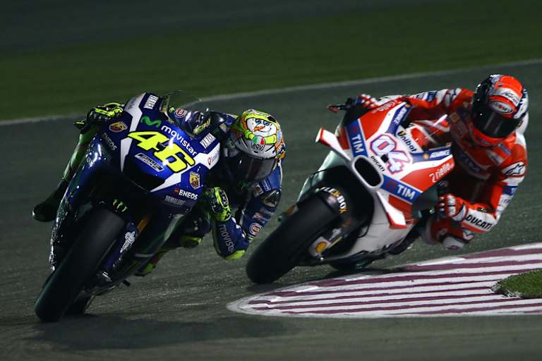 Katar-Test: Rossi vor Dovizioso