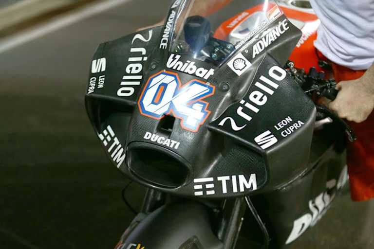 Die neue Verkleidung der Ducati von Dovi