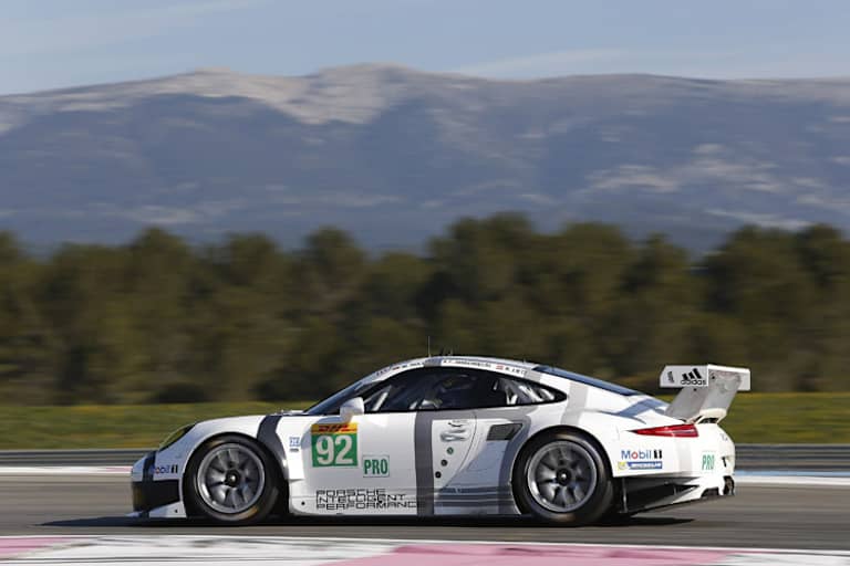 In der GTE-Pro-Klasse setzt der einzige Werks-RSR beim Test bisher beide Bestzeiten