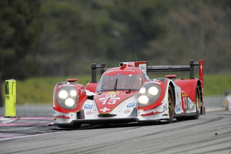 Beim Test in Südfrankreich und beim ersten Rennen kommt noch der alte Lola zum Einsatz