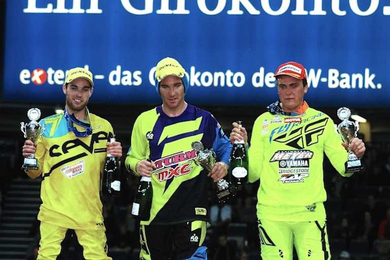 Das Podium vom SX Stuttgart am Freitag