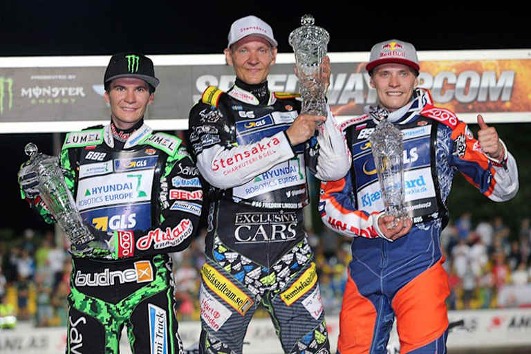 Die Top-3 von Prag: Patryk Dudek, Fredrik Lindgren und Emil Sayfutdinov