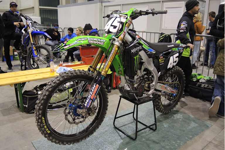 Edles Supercross-Bike aus den USA: Für zwei Tage das Arbeitsgerät von Jaulin