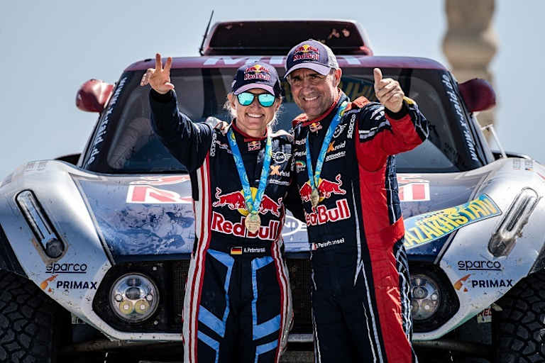 Andrea und Stéphane Peterhansel