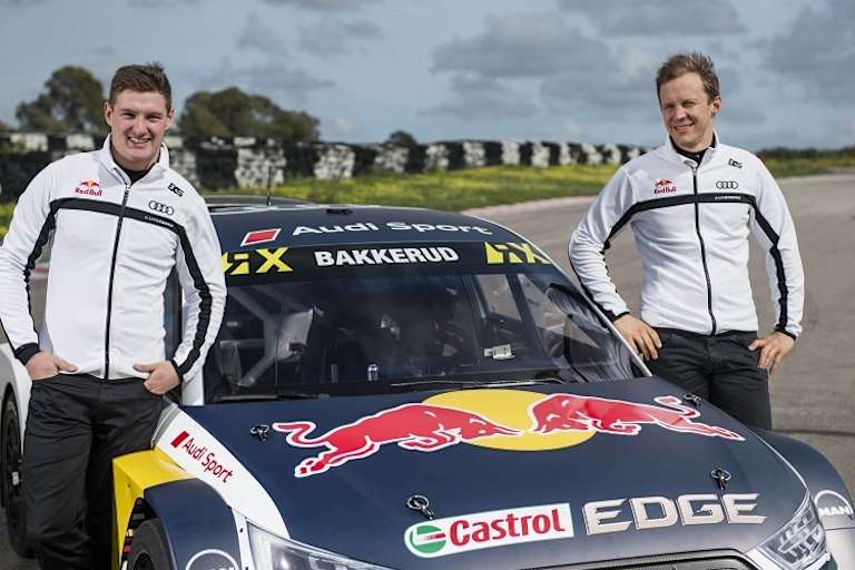 Andreas Bakkerud (li.) und Mattias Ekström