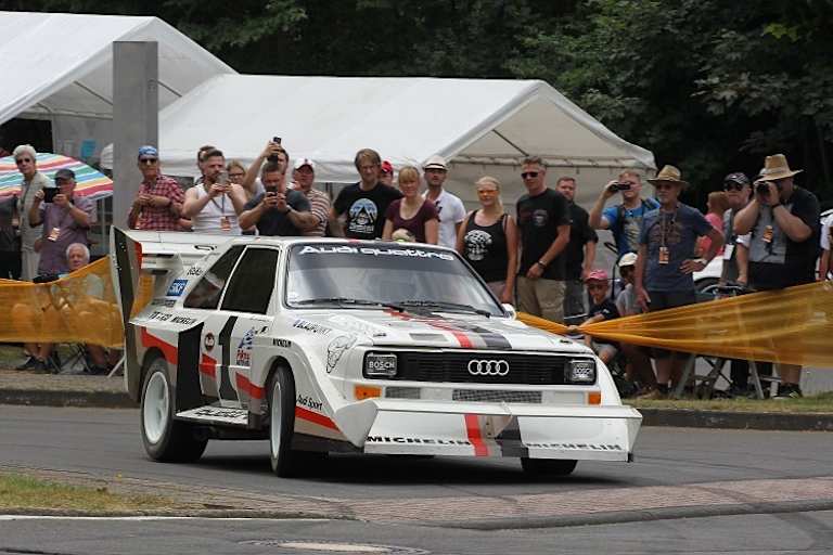 Harald Demuth im Audi Quattro S1