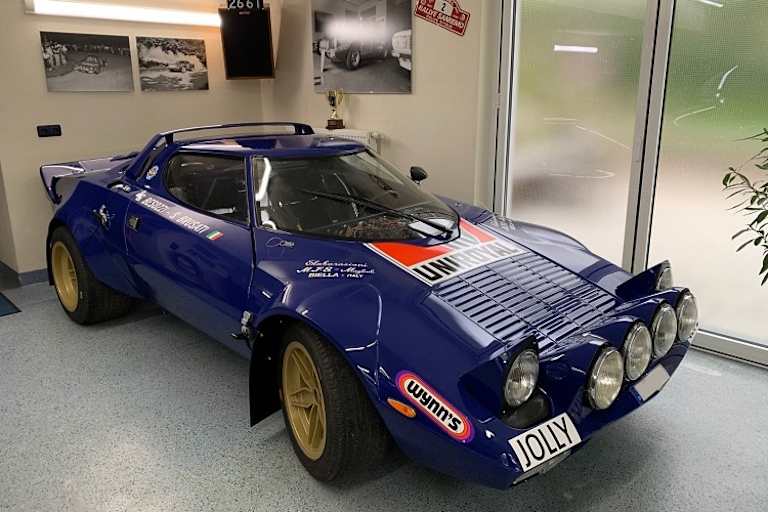 Der Lancia Stratos nach dem Aufbau