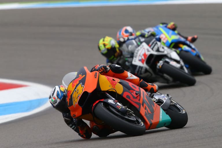 Pol Espargaró im Rennen vor Abraham, der Siebter wurde, und Rins