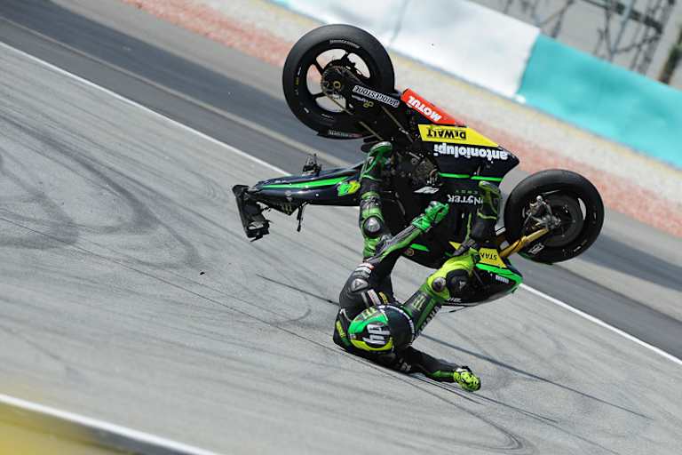 Der Sturz im Sepang-Training