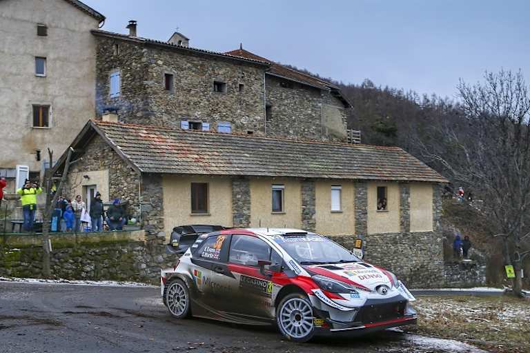 Elfyn Evans lag erstmals bei der Rallye Monte Carlo vorne