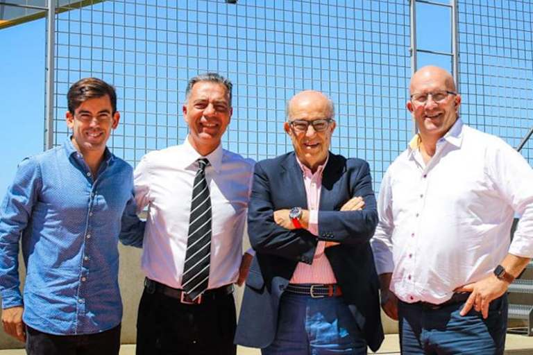 Carlos Ezpeleta, Sam Shahin, Carmelo Ezpeleta und Peter Doyle